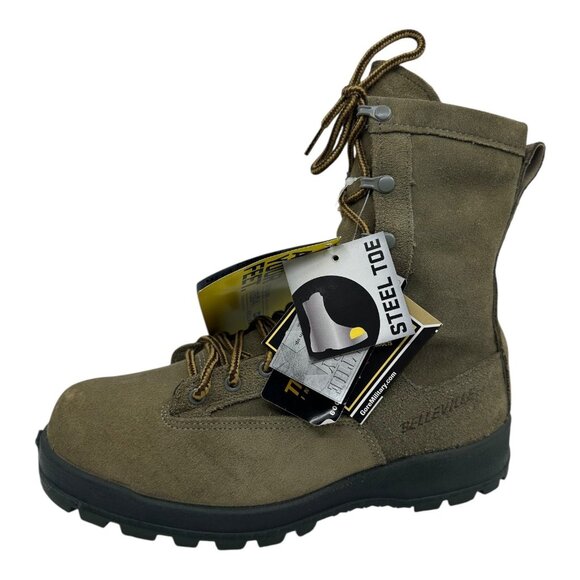 Belleville 675ST SZ.10.5R Mens Vibram Sole Steel Toe Military Boots Suede NWTS - Picture 3 of 15